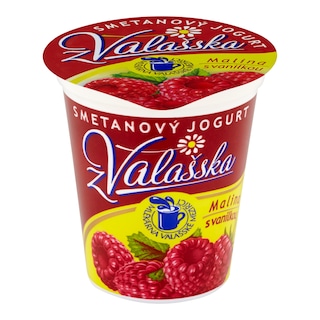Smetanový jogurt malina, vanilka
