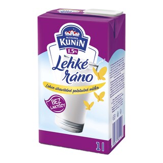 Kunín Lehké ráno Mléko polotučné bez laktózy