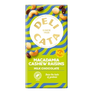 Delicata Mléčná čokoláda makadamové ořechy a kešu