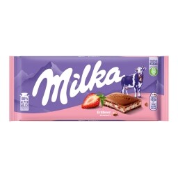 Milka Mléčná čokoláda s jahodovou příchutí