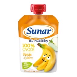 Sunar Do ručičky ovocná kapsička banán 4m+