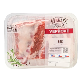 Vepřový bok s kostí v celku