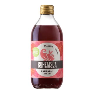 Bohemsca Bio sirup malina s ibiškem