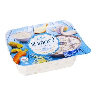Albert Sleďový salát s jogurtem