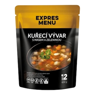 Expres menu 2 porce kuřecí vývar se zeleninou