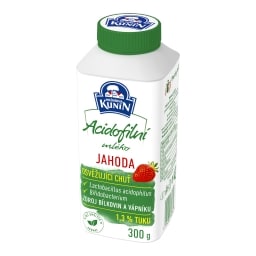 Mlékárna Kunín Acidofilní mléko jahoda