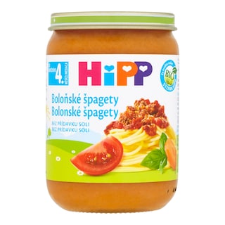 HiPP Bio příkrm boloňské špagety