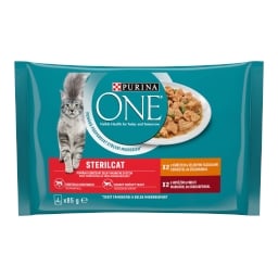 Purina One Sterilcat Kapsičky maso a zelenina