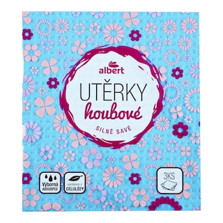 Albert Utěrky houbové silně savé