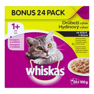 Whiskas Drůbeží výběr ve šťávě, pro kočky
