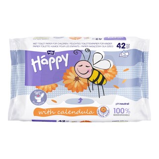 Happy Toaletní papír vlhčený Měsíček pro děti