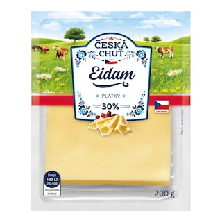 Česká chuť Eidam 30% plátky