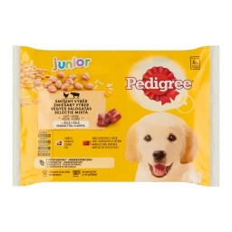 Pedigree Junior smíšený výběr s rýží v želé