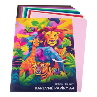 Barevné papíry A4