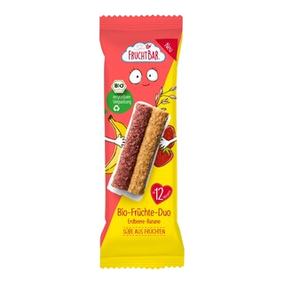 Fruchtbar Bio ovesné duo Tyčinky jahoda, banán
