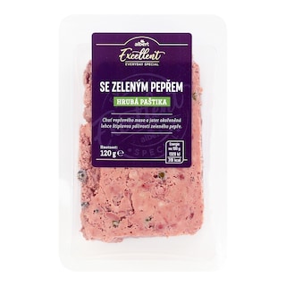 Albert Excellent Paštika hrubá se zeleným pepřem