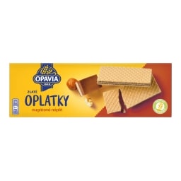 Opavia Zlaté oplatky nugátová náplň