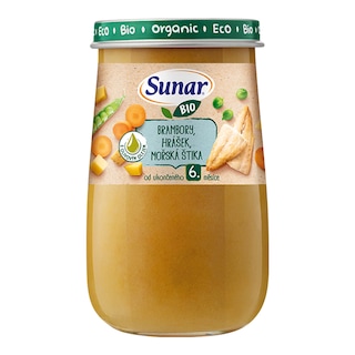 Sunar Bio Brambory, hrášek, mořská štika
