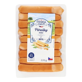 Česká chuť Mini párečky kuřecí