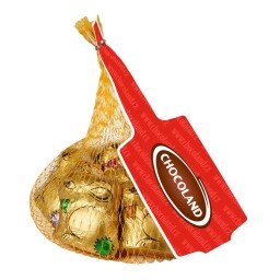 Čokoládoví zajíčci v síťce