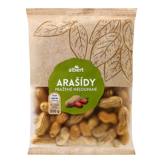 Albert Arašídy pražené neloupané