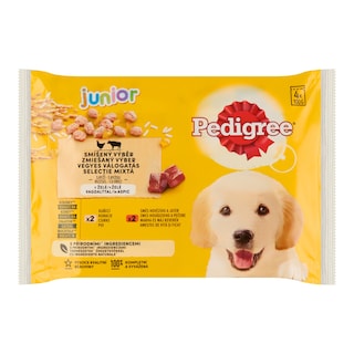 Pedigree Junior smíšený výběr s rýží v želé