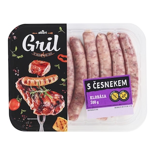 Grilovací klobása s česnekem