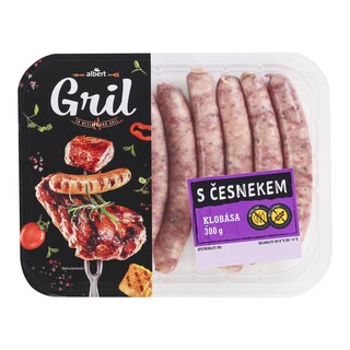 Grilovací klobása s česnekem