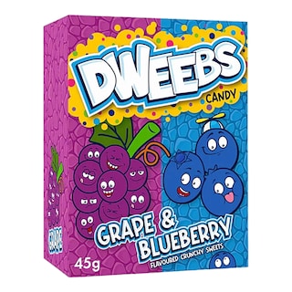 Dweebs s příchutí hroznů a borůvek
