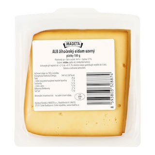 Madeta Jihočeský Eidam uzený 44% plátky