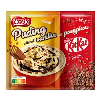 Nestlé Puding vanilka s křupavou posypkou KitKat