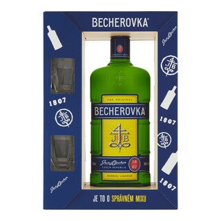 Becherovka 38% dárkové balení