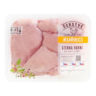 Kuřecí horní stehna bez kosti a kůže