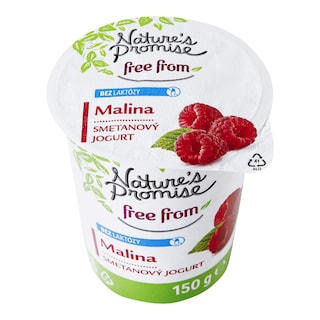 Nature's Promise Jogurt malinový bez laktózy