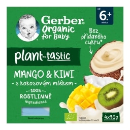 Gerber Bio Dezert rostlinný mango kiwi