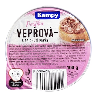 Kempy Paštika vepřová s příchutí pepře
