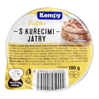 Kempy Paštika s kuřecími játry