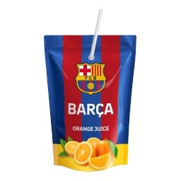 Fc Barcelona orange drink