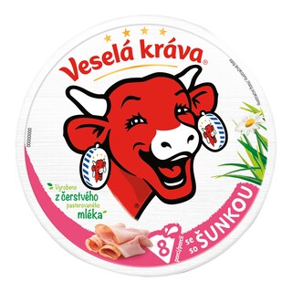 Veselá Kráva Tavený sýr se šunkou