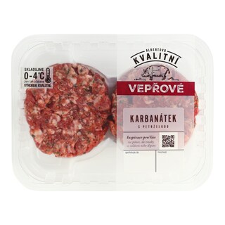 Karbanátek z vepřového masa s petrželkou