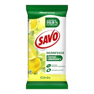 Savo Čistící ubrousky univerzální citron