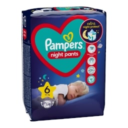 Pampers Night Pants Pleny kalhotkové, velikost 6