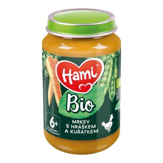 Hami Bio Mrkev s hráškem a kuřátkem