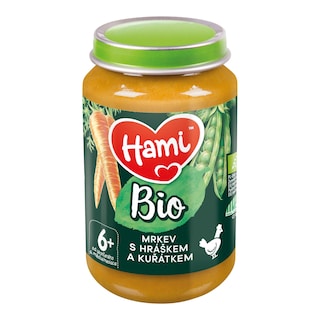 Hami Bio Mrkev s hráškem a kuřátkem
