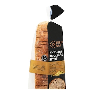 Breadway Tousťáček kváskový žitný, krájený
