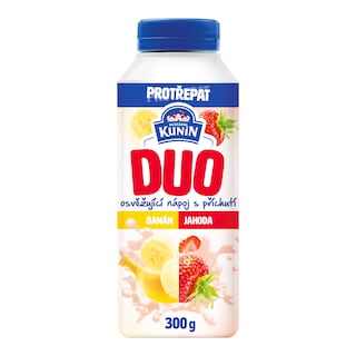 Kunín Duo Nápoj příchuť banán a jahoda