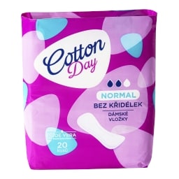 Cotton Day Dámské vložky bez křidélek, normal