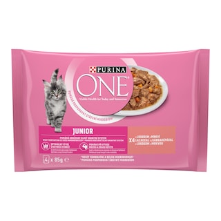 Purina One Junior Kapsičky losos s mrkví