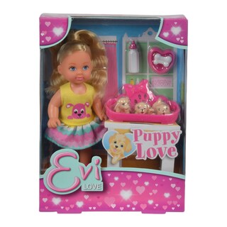 Panenka Evička se štěnátky