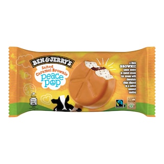 Ben & Jerry's Salted Caramel Brownie Peace Pop